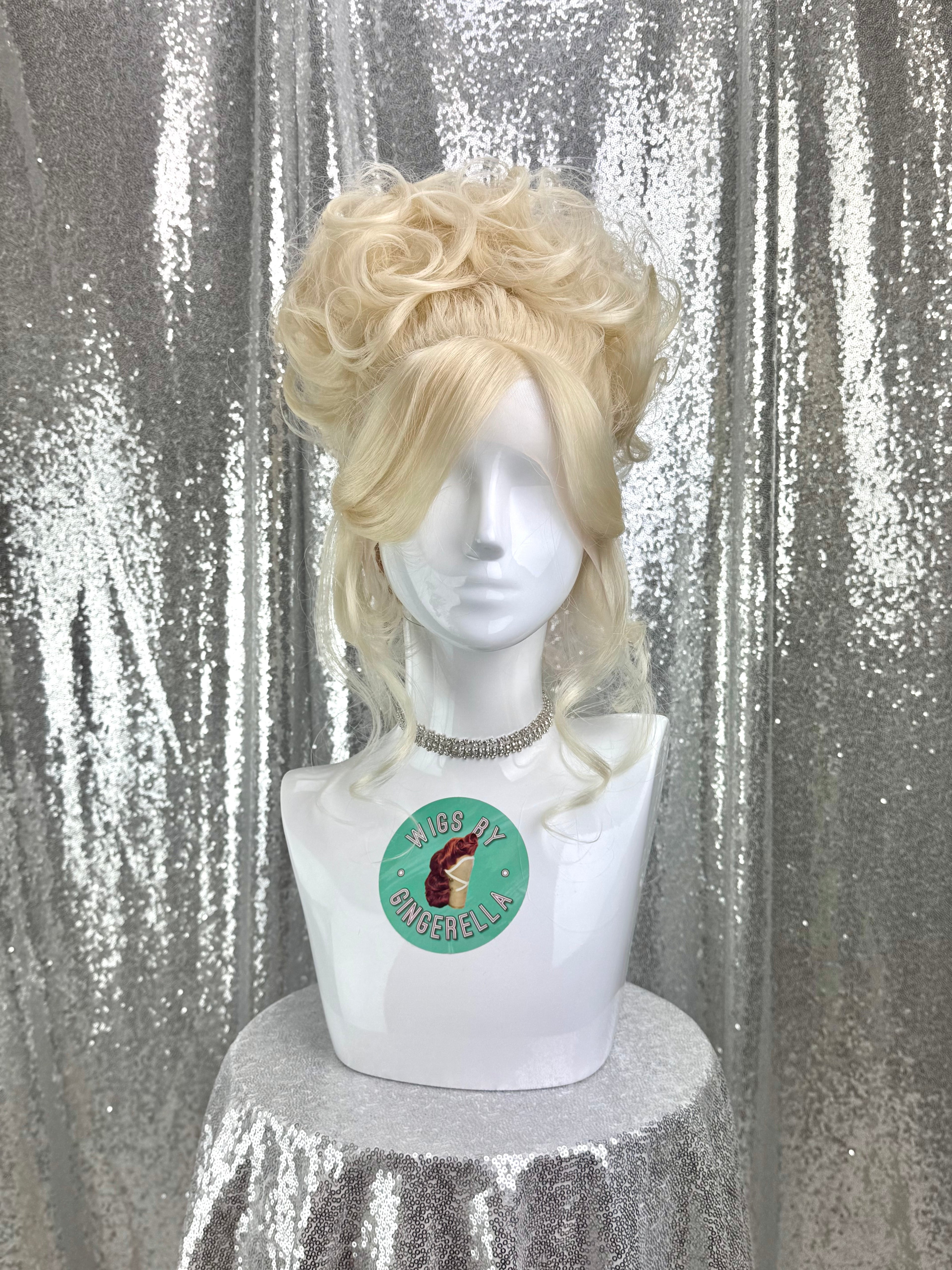 Custom Lace Front Wig in Style 'Armoire' - 90s' Inspired Messy French Twist Updo Hair