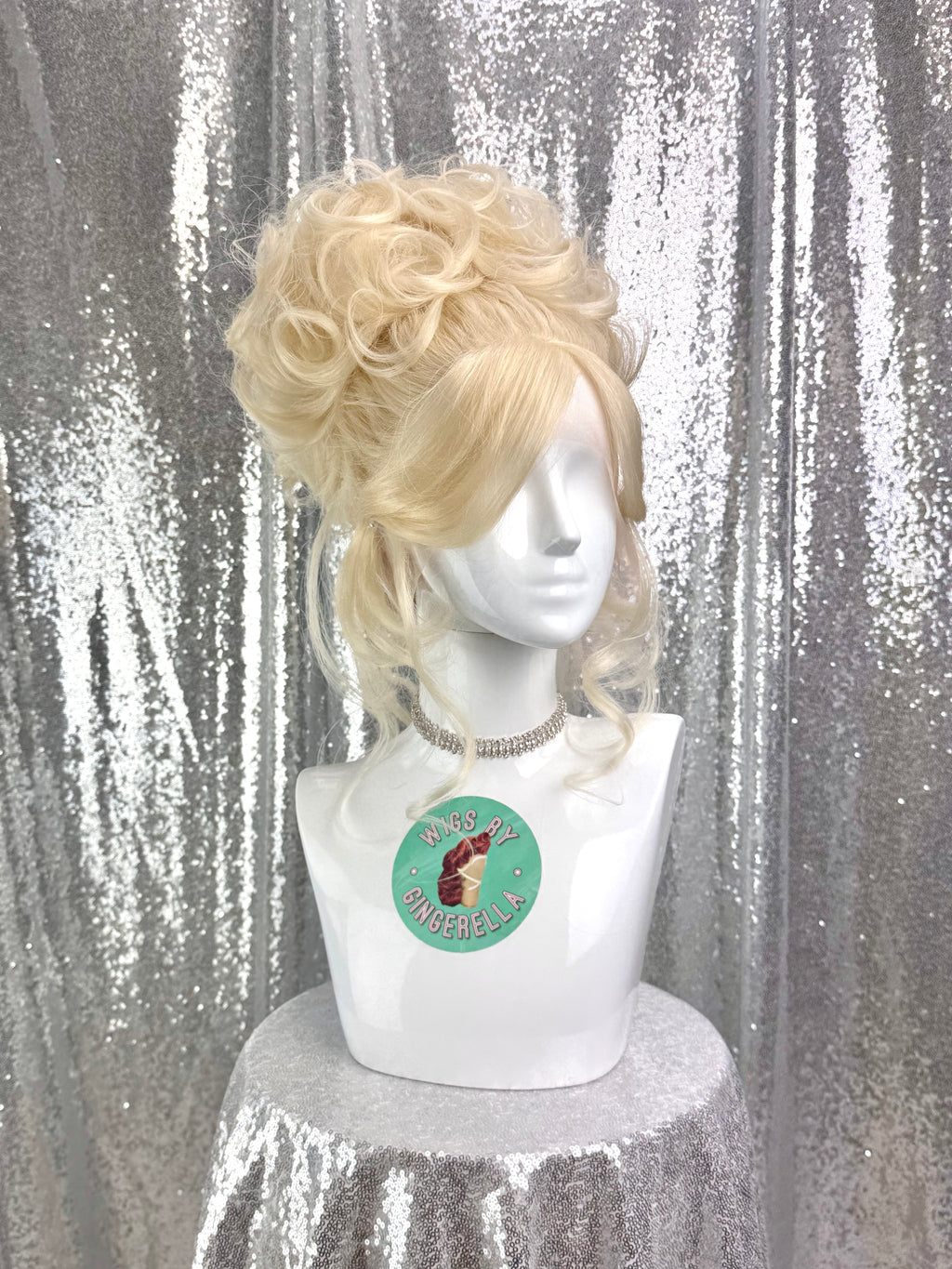 Custom Lace Front Wig in Style 'Armoire' - 90s' Inspired Messy French Twist Updo Hair