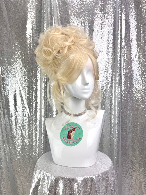 Custom Lace Front Wig in Style 'Armoire' - 90s' Inspired Messy French Twist Updo Hair