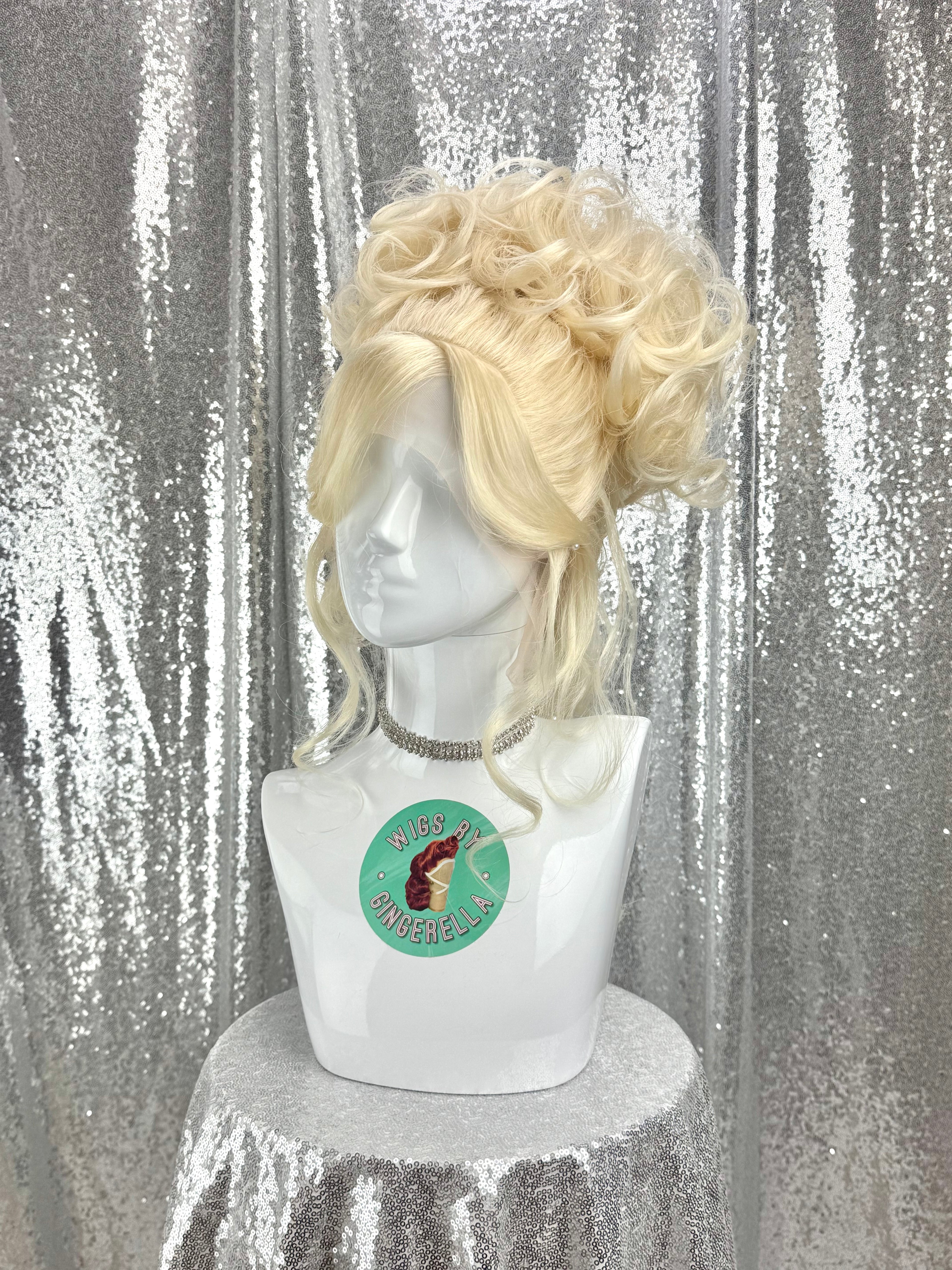 Custom Lace Front Wig in Style 'Armoire' - 90s' Inspired Messy French Twist Updo Hair
