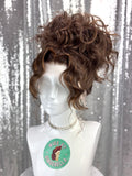 Custom Lace Front Wig in Style "Brat" - 90's Inspired Textured Centerpart Updo Hair