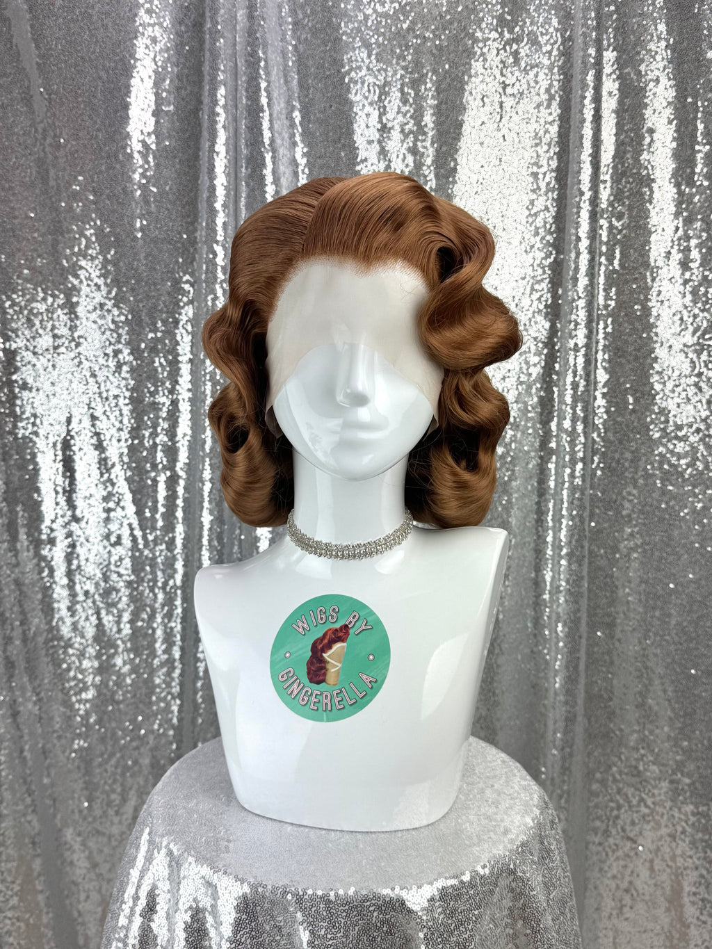 Custom Lace Front Wig in Style 'Glam' - 1950s' Inspired Old Hollywood Glamour Hair