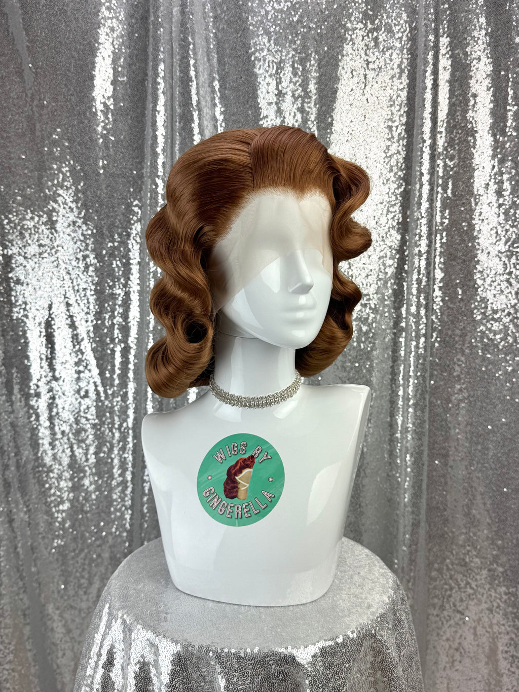 Custom Lace Front Wig in Style 'Glam' - 1950s' Inspired Old Hollywood Glamour Hair