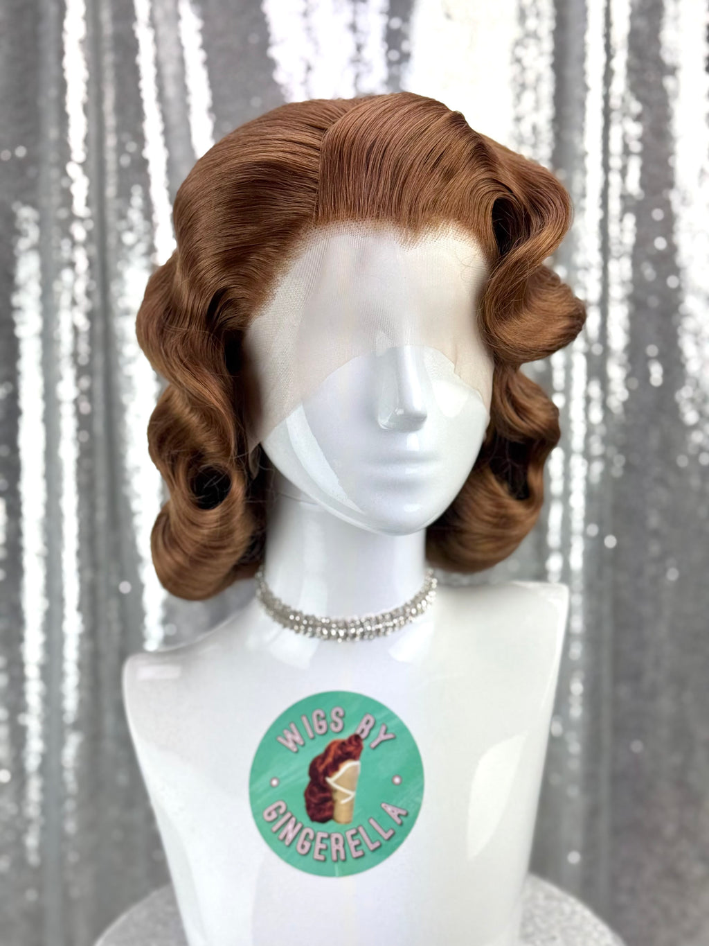 Custom Lace Front Wig in Style 'Glam' - 1950s' Inspired Old Hollywood Glamour Hair