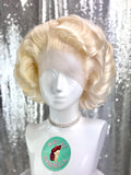 Custom Lace Front Wig in Style 'Sugar' - 1950s' Inspired Finger Waved Textured Voluminous Hair