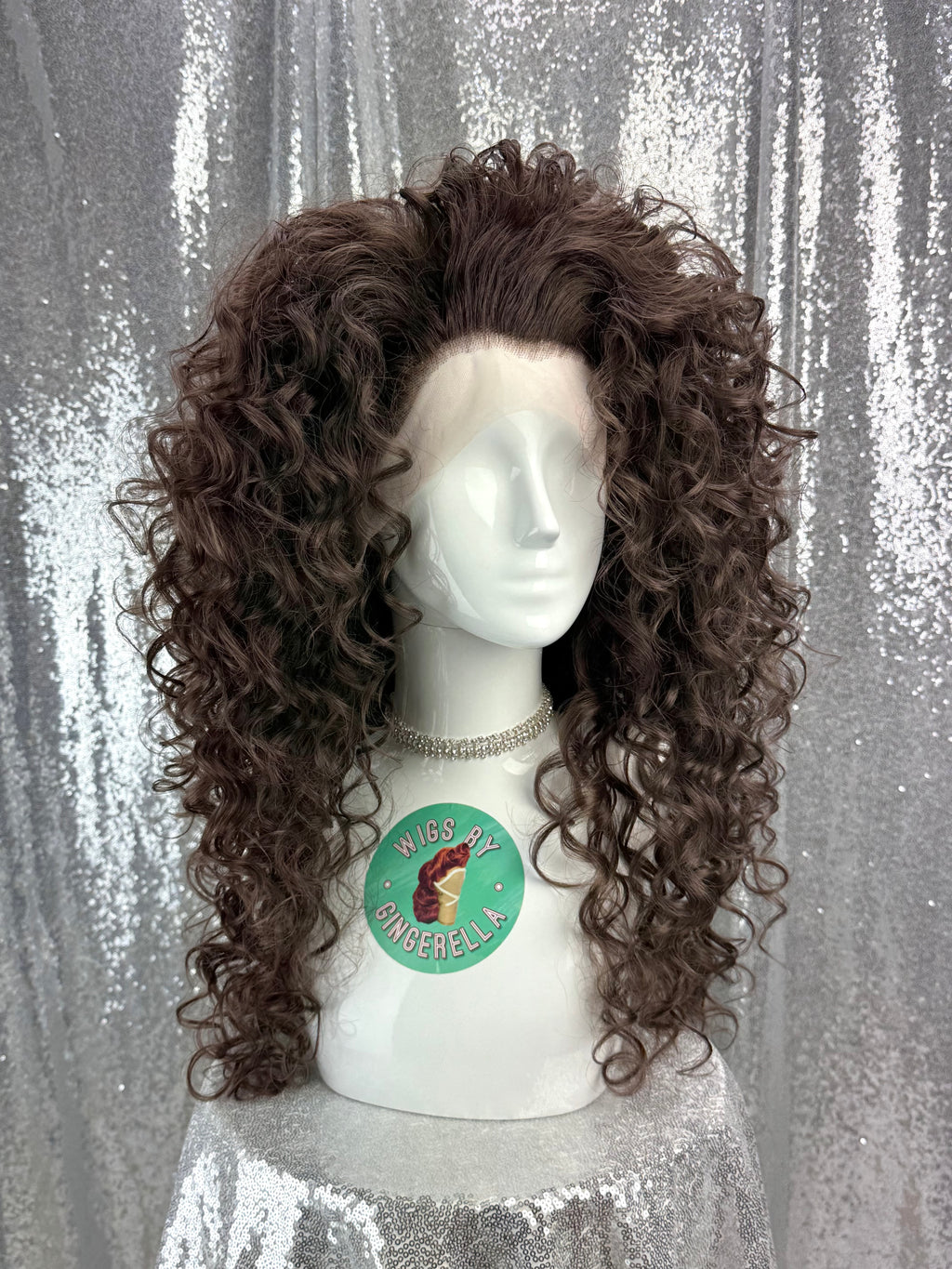 Custom Lace Front Wig in Style 'Salt' - 80s' inspired Tight Curly Textured Voluminous Hair
