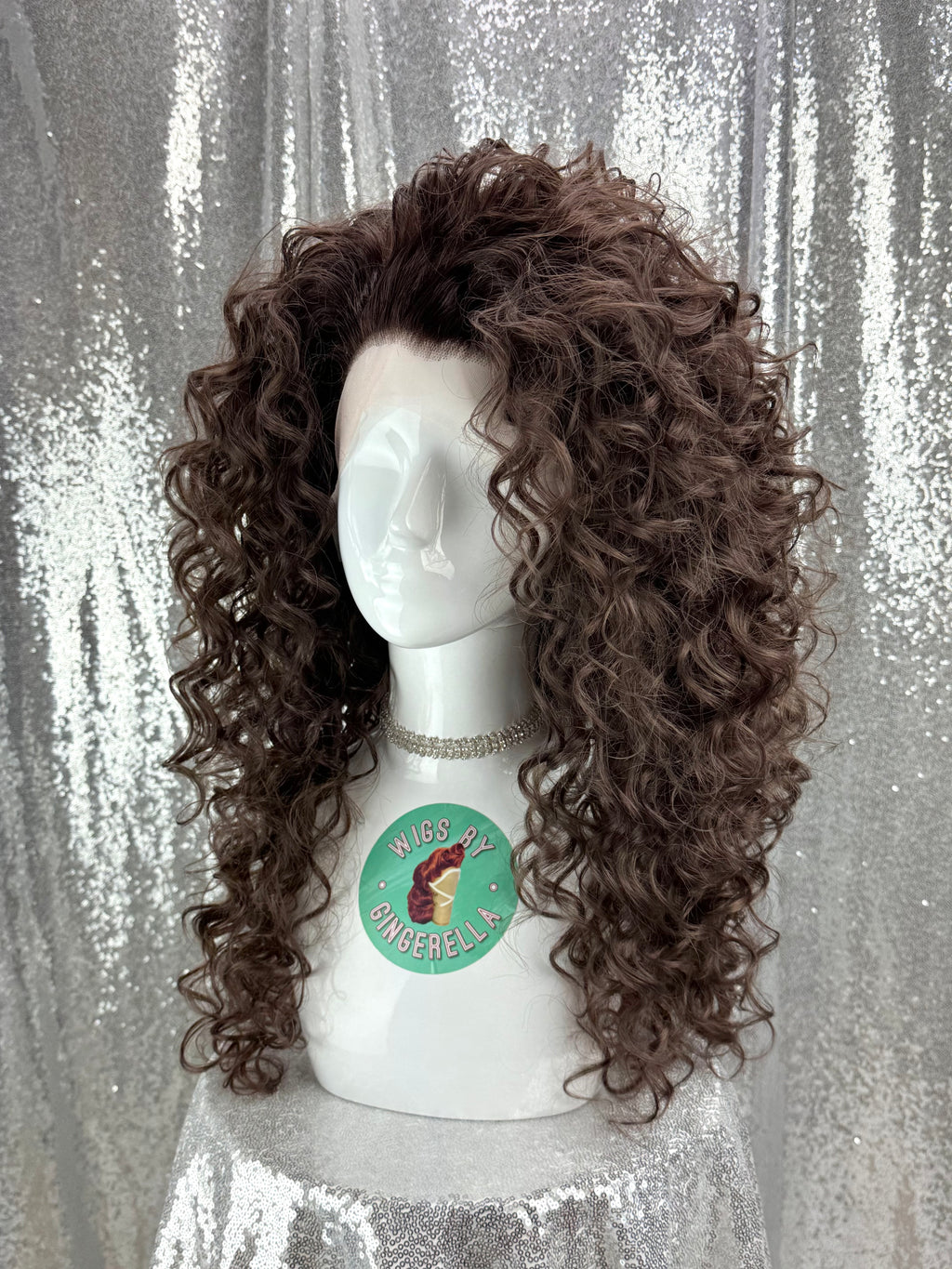 Custom Lace Front Wig in Style 'Salt' - 80s' inspired Tight Curly Textured Voluminous Hair