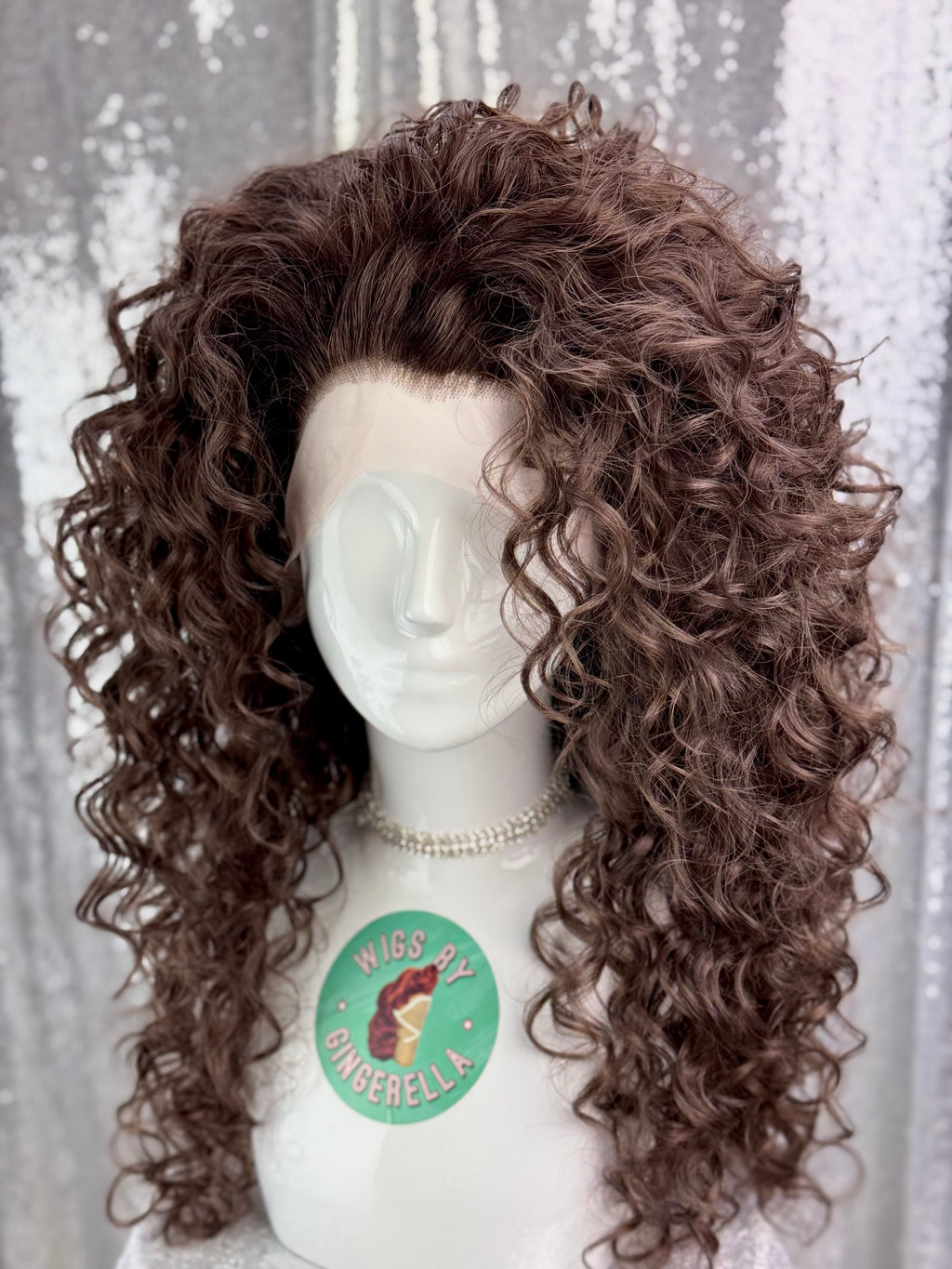 Custom Lace Front Wig in Style 'Salt' - 80s' inspired Tight Curly Textured Voluminous Hair