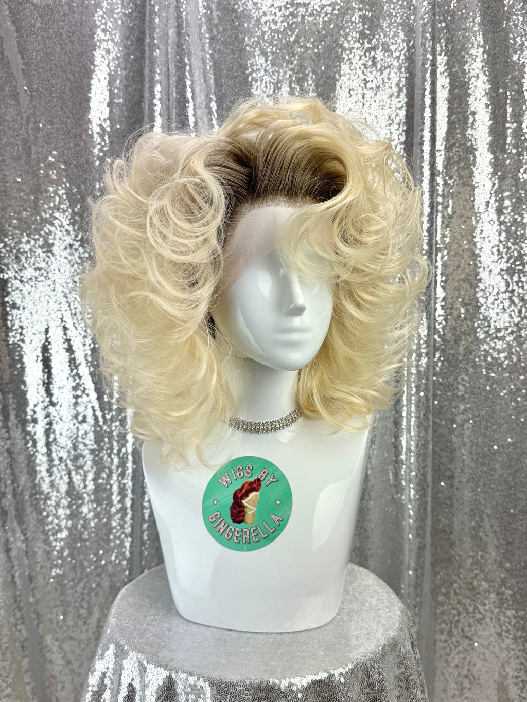 Custom Lace Front Wig in Style "Tease" - 80s Inspired Voluminous Textured Layered Hair