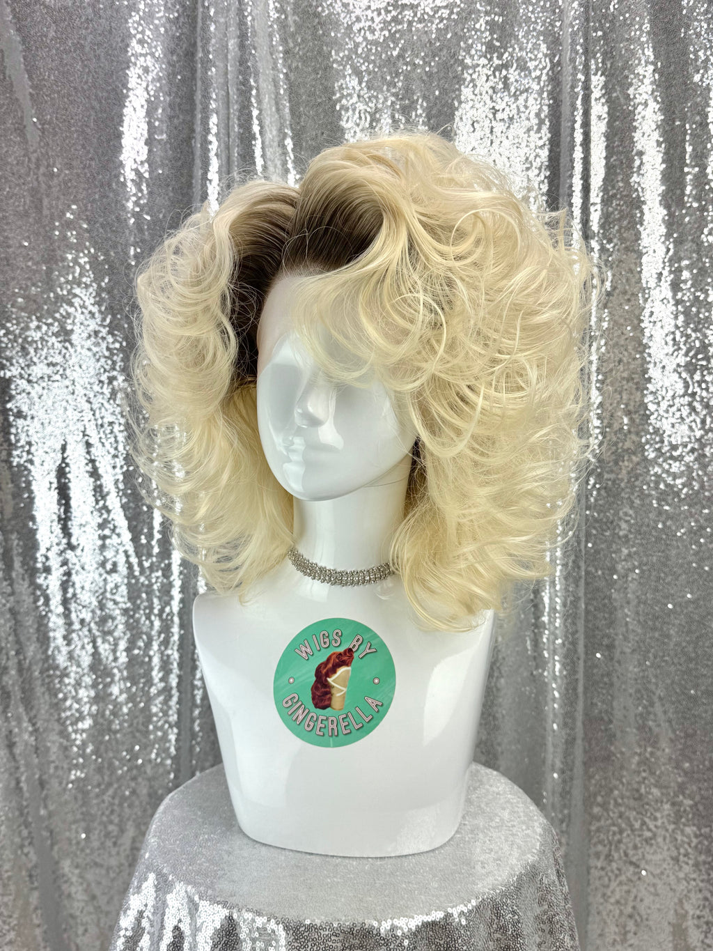 Custom Lace Front Wig in Style "Tease" - 80s Inspired Voluminous Textured Layered Hair
