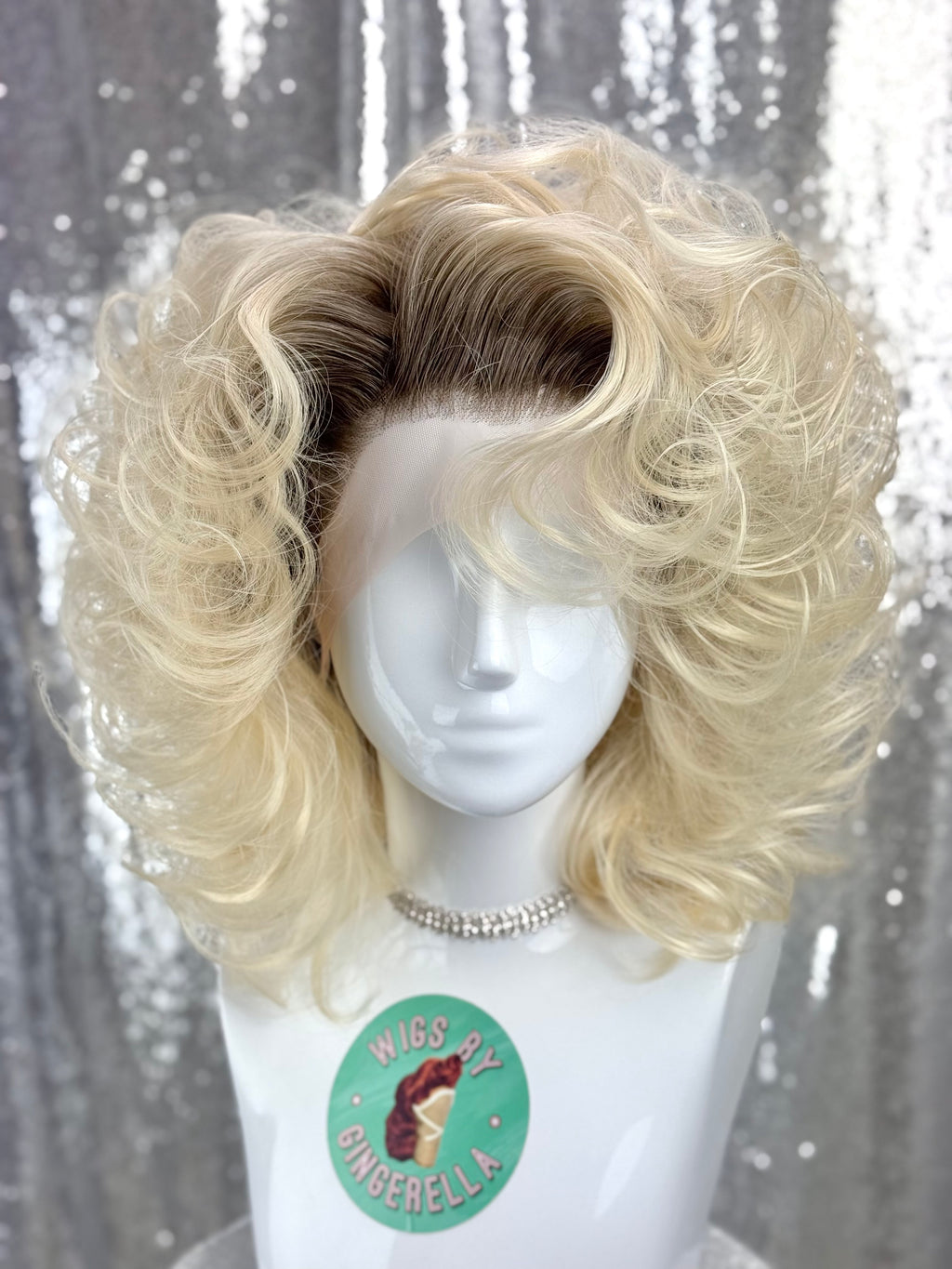 Custom Lace Front Wig in Style "Tease" - 80s Inspired Voluminous Textured Layered Hair