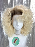 Custom Lace Front Wig in Style "Tease" - 80s Inspired Voluminous Textured Layered Hair