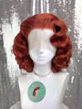 Custom Lace Front Wig in Style 'Star' - 1950s' Inspired Finger Waved Curly Voluminous Hair
