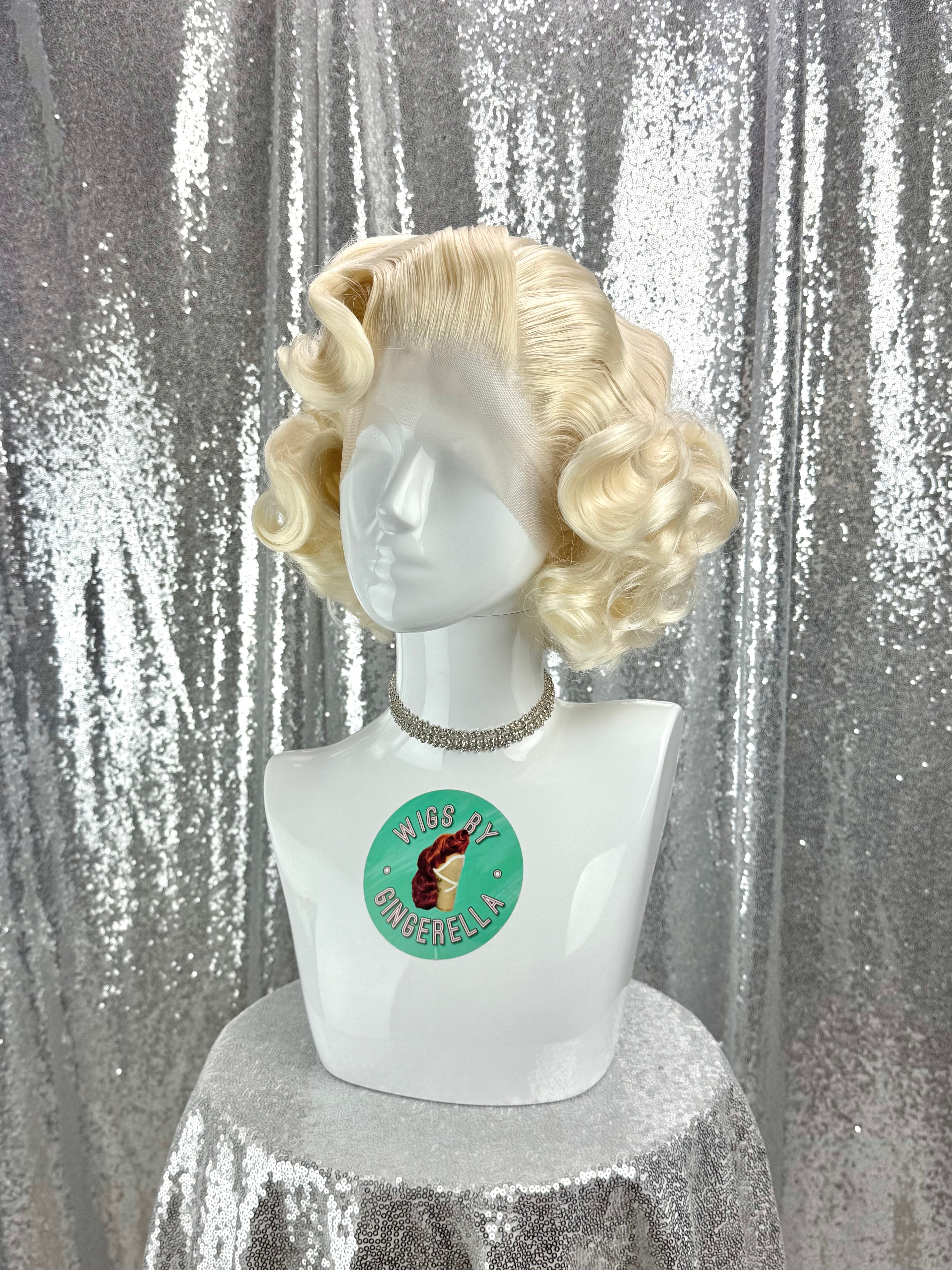Custom Lace Front Wig in Style "Icon" - 1950's Inspired Old Hollywood Glamour Hair