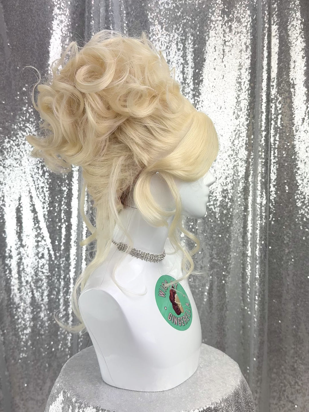 Custom Lace Front Wig in Style 'Armoire' - 90s' Inspired Messy French Twist Updo Hair